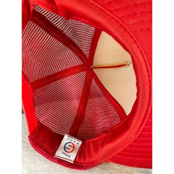 Call the B.E.S.T. Streetwear Red Trucker Snapback Hat - Picture 6 of 7